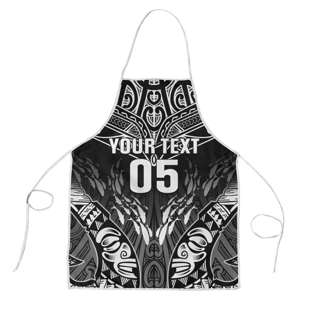 Custom New Zealand Fishing Apron Aotearoa Maori Koru - Polynesian Pride