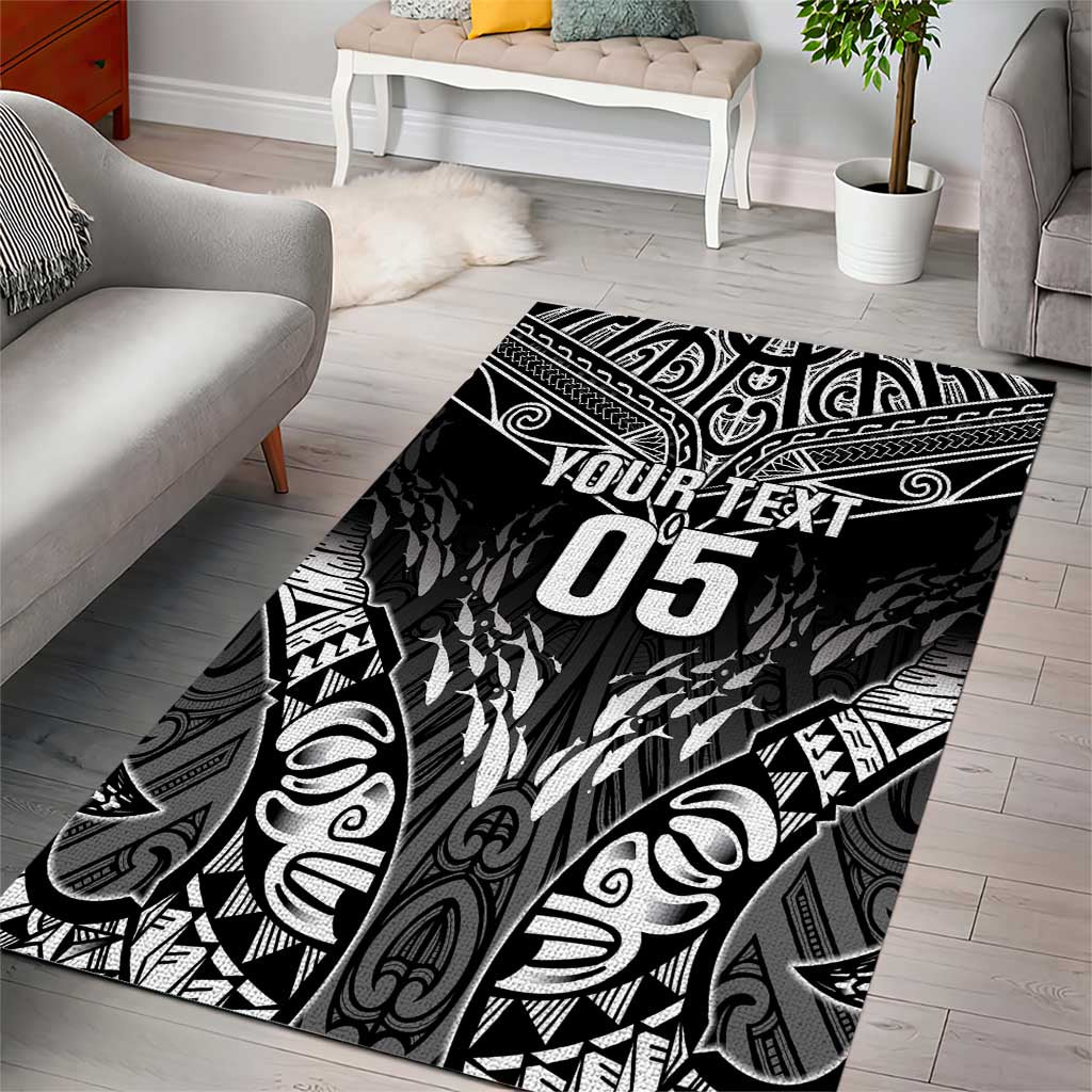 Custom New Zealand Fishing Area Rug Aotearoa Maori Koru - Polynesian Pride