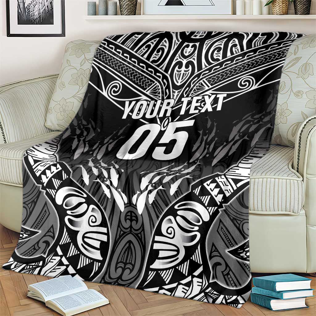 Custom New Zealand Fishing Blanket Aotearoa Maori Koru LT05 - Polynesian Pride