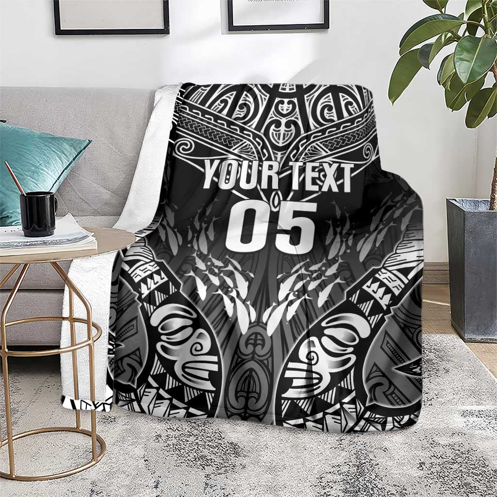 Custom New Zealand Fishing Blanket Aotearoa Maori Koru LT05 - Polynesian Pride