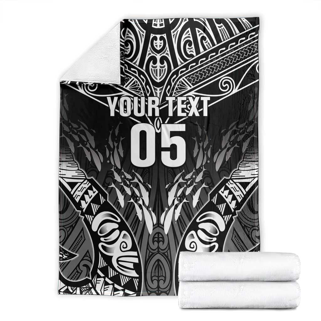 Custom New Zealand Fishing Blanket Aotearoa Maori Koru LT05 - Polynesian Pride