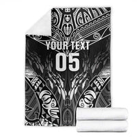 Custom New Zealand Fishing Blanket Aotearoa Maori Koru LT05 - Polynesian Pride