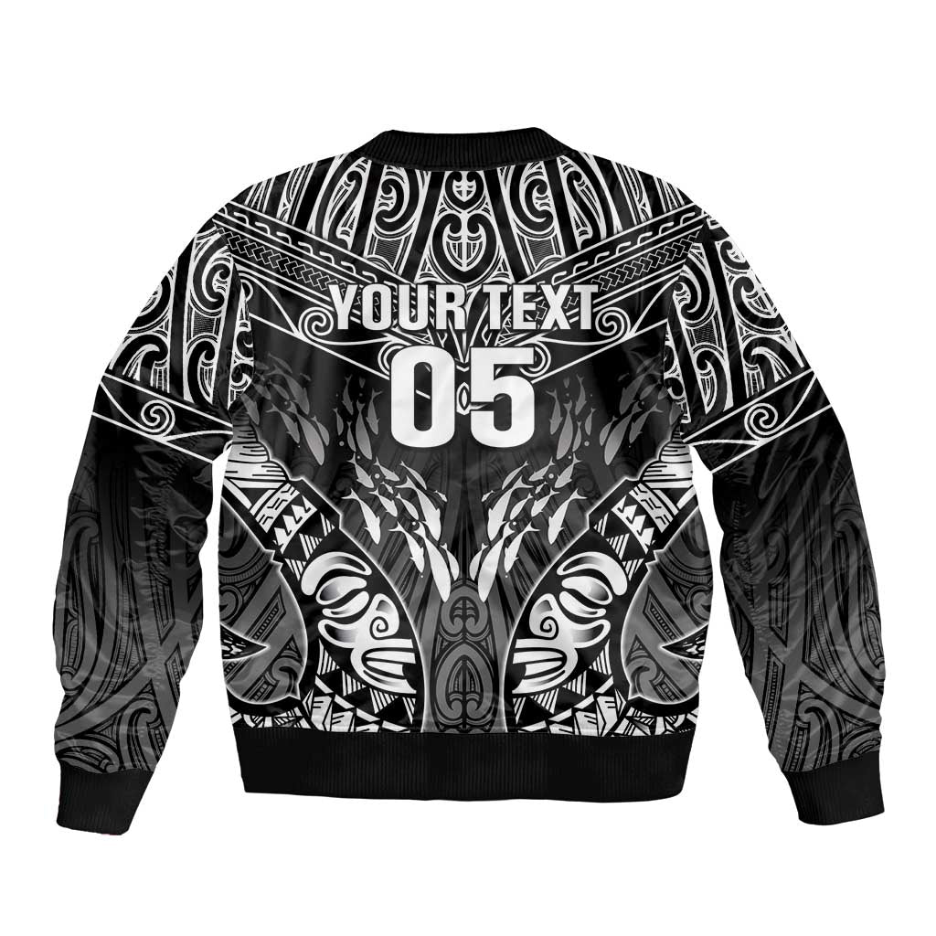 Custom New Zealand Fishing Bomber Jacket Aotearoa Maori Koru LT05 - Polynesian Pride