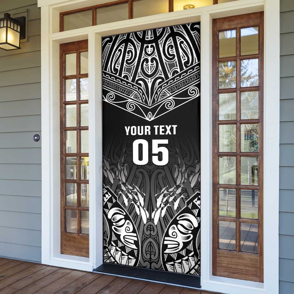 Custom New Zealand Fishing Door Cover Aotearoa Maori Koru - Polynesian Pride