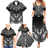 Custom New Zealand Fishing Family Matching Summer Maxi Dress and Hawaiian Shirt Aotearoa Maori Koru LT05 - Polynesian Pride