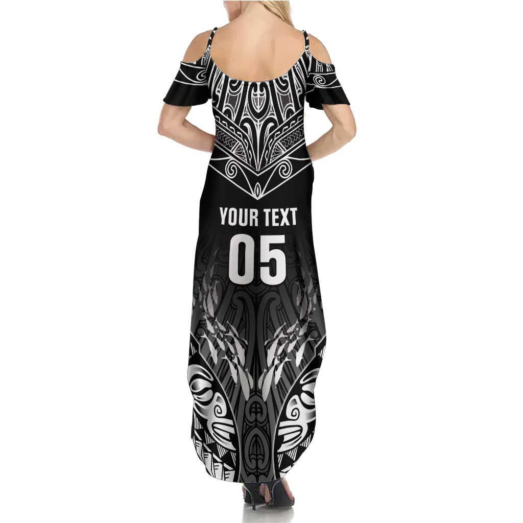 Custom New Zealand Fishing Family Matching Summer Maxi Dress and Hawaiian Shirt Aotearoa Maori Koru LT05 - Polynesian Pride