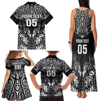 Custom New Zealand Fishing Family Matching Tank Maxi Dress and Hawaiian Shirt Aotearoa Maori Koru LT05 - Polynesian Pride