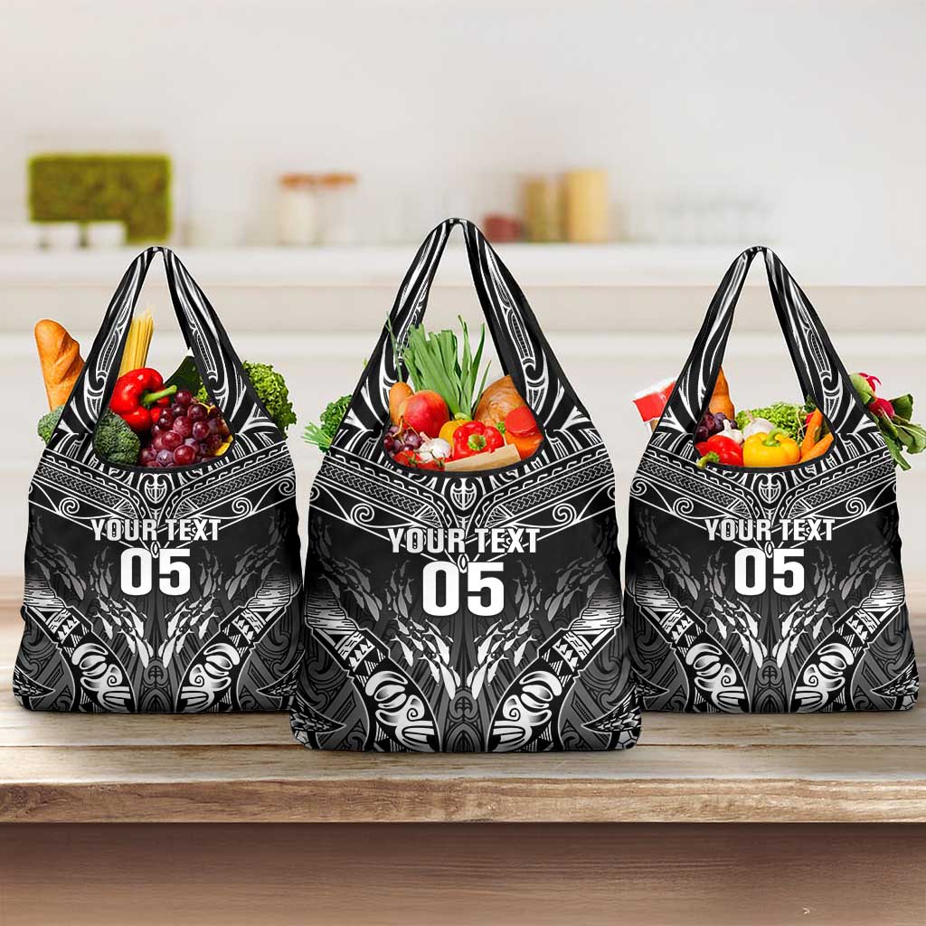 Custom New Zealand Fishing Grocery Bag Aotearoa Maori Koru - Polynesian Pride