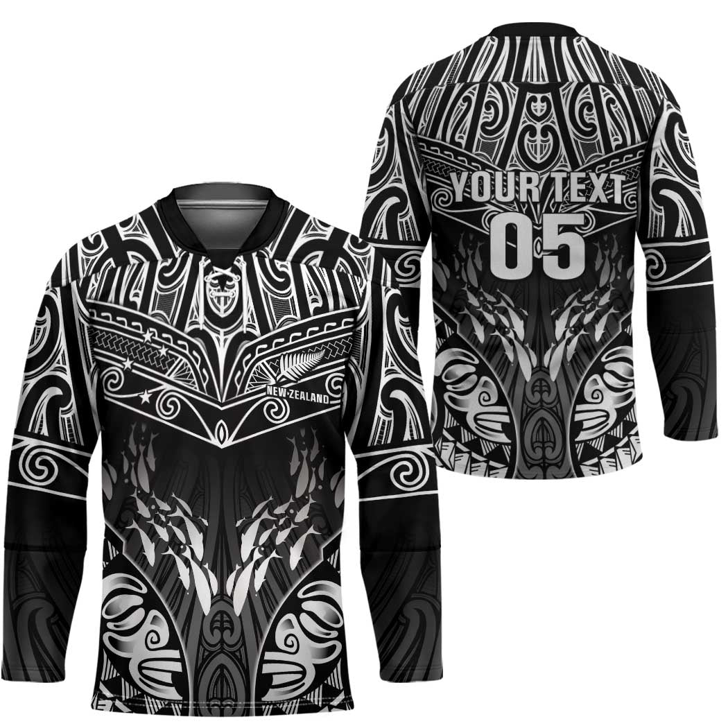 Custom New Zealand Fishing Hockey Jersey Aotearoa Maori Koru - Polynesian Pride