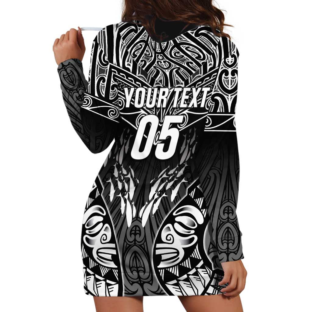 Custom New Zealand Fishing Hoodie Dress Aotearoa Maori Koru LT05 - Polynesian Pride
