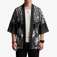 Custom New Zealand Fishing Kimono Aotearoa Maori Koru - Polynesian Pride