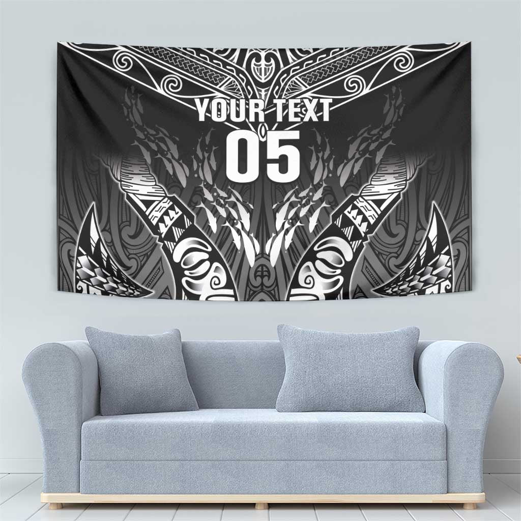 Custom New Zealand Fishing Tapestry Aotearoa Maori Koru - Polynesian Pride