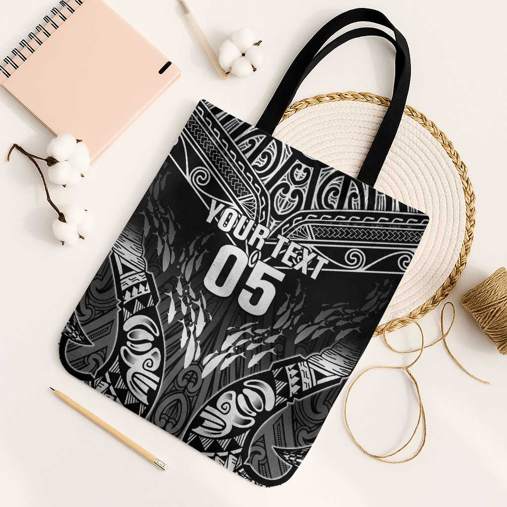Custom New Zealand Fishing Tote Bag Aotearoa Maori Koru - Polynesian Pride