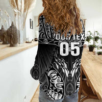 Custom New Zealand Fishing Women Casual Shirt Aotearoa Maori Koru LT05 - Polynesian Pride