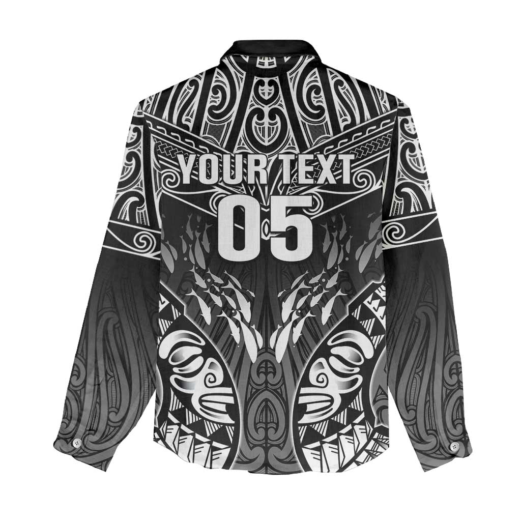 Custom New Zealand Fishing Women Casual Shirt Aotearoa Maori Koru LT05 - Polynesian Pride