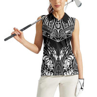 Custom New Zealand Fishing Women Sleeveless Polo Shirt Aotearoa Maori Koru LT05 - Polynesian Pride
