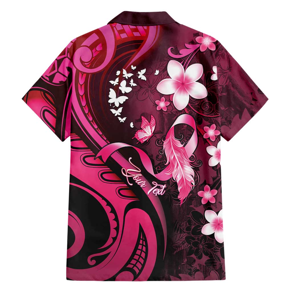 Personalised Memorial Breast Cancer Awareness Family Matching Puletasi and Hawaiian Shirt Plumeria Floral Tribal Pattern LT05 - Polynesian Pride