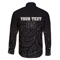 Custom New Zealand Marathon Family Matching Off The Shoulder Long Sleeve Dress and Hawaiian Shirt Maori Style LT05 - Polynesian Pride