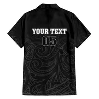 Custom New Zealand Marathon Family Matching Off Shoulder Short Dress and Hawaiian Shirt Maori Style LT05 - Polynesian Pride