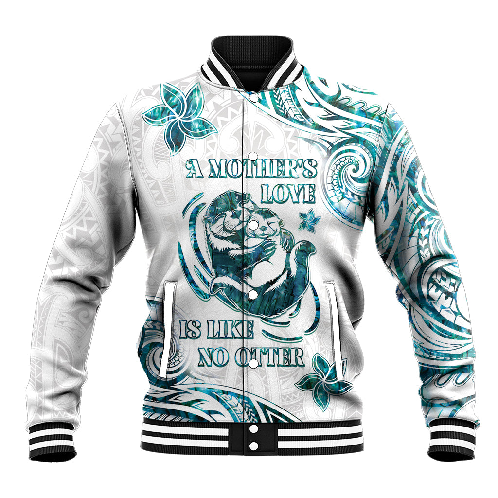 New Zealand Aotearoa Hari Ra Mama Baseball Jacket A Mother's Love Is Like No Otter