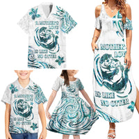 New Zealand Aotearoa Hari Ra Mama Family Matching Summer Maxi Dress and Hawaiian Shirt A Mother's Love Is Like No Otter LT05 - Polynesian Pride