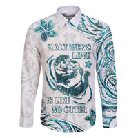 New Zealand Aotearoa Hari Ra Mama Family Matching Tank Maxi Dress and Hawaiian Shirt A Mother's Love Is Like No Otter LT05 Dad's Shirt - Long Sleeve White - Polynesian Pride