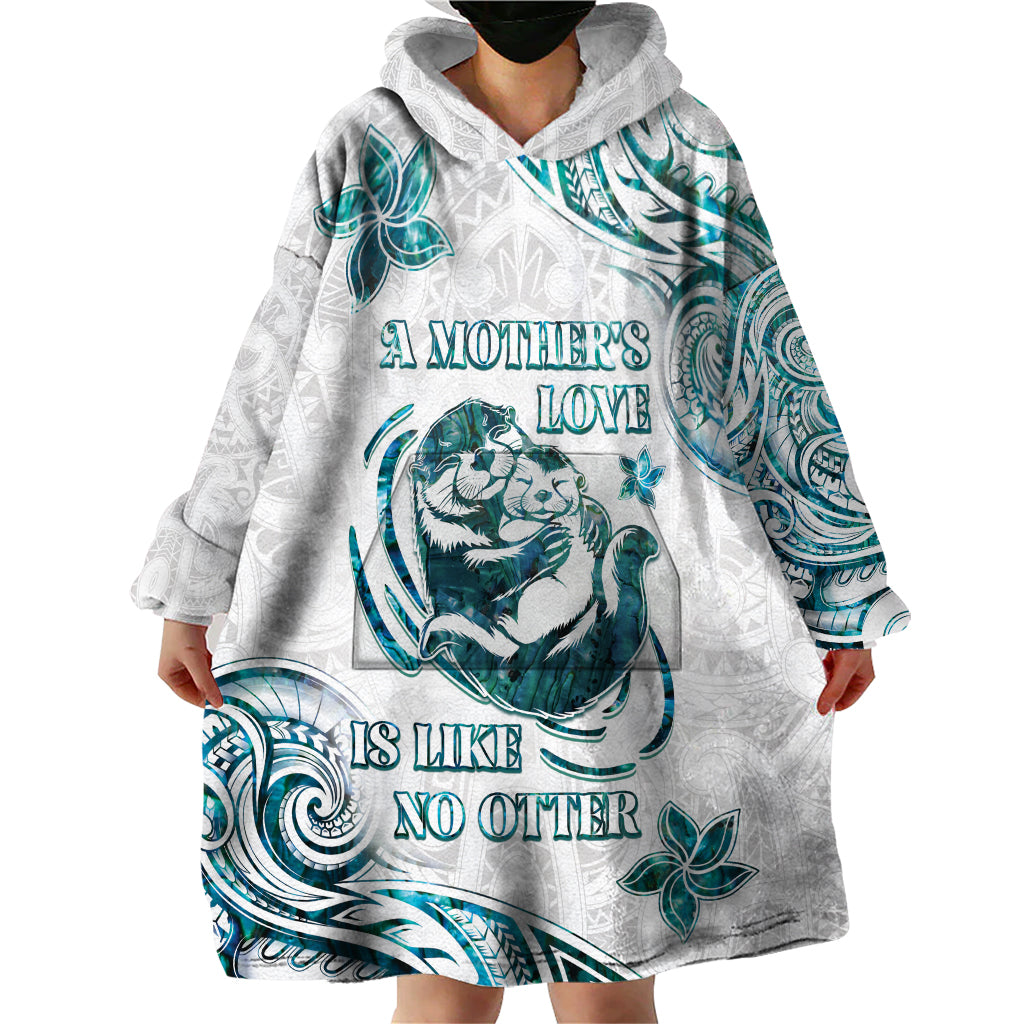 New Zealand Aotearoa Hari Ra Mama Wearable Blanket Hoodie A Mother's Love Is Like No Otter LT05 - Polynesian Pride