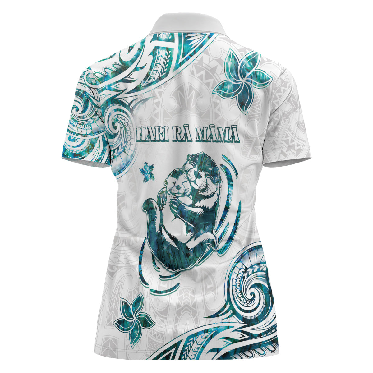 New Zealand Aotearoa Hari Ra Mama Women Polo Shirt A Mother's Love Is Like No Otter LT05 - Polynesian Pride