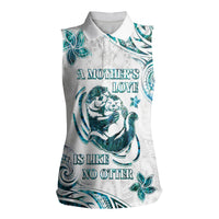 New Zealand Aotearoa Hari Ra Mama Women Sleeveless Polo Shirt A Mother's Love Is Like No Otter LT05 Female White - Polynesian Pride