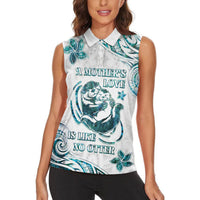 New Zealand Aotearoa Hari Ra Mama Women Sleeveless Polo Shirt A Mother's Love Is Like No Otter LT05 - Polynesian Pride