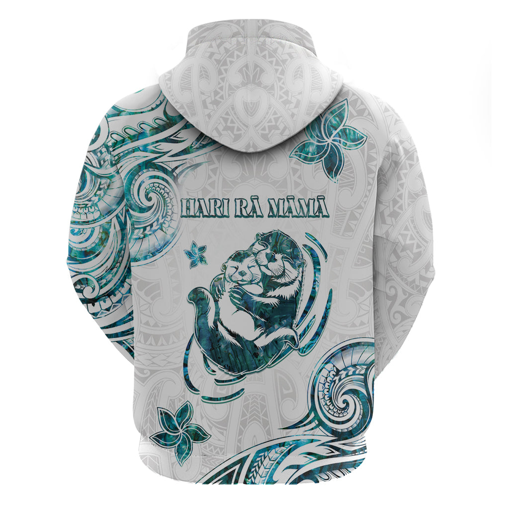 New Zealand Aotearoa Hari Ra Mama Zip Hoodie A Mother's Love Is Like No Otter