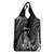 New Zealand Maori Taniwha Grocery Bag Silver Fern Black Version