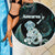 New Zealand Maori Taniwha Beach Blanket Silver Fern Paua Shell Version