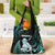 New Zealand Maori Taniwha Grocery Bag Silver Fern Paua Shell Version