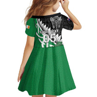 New Zealand And Ireland Rugby Custom Family Matching Mermaid Dress and Hawaiian Shirt Silver Fern With Celtic Cross LT05 - Polynesian Pride