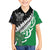 New Zealand And Ireland Rugby Custom Family Matching Off Shoulder Short Dress and Hawaiian Shirt Silver Fern With Celtic Cross