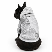 Hawaii Hibiscus With White Polynesian Pattern Pet Hoodie LT05 - Polynesian Pride