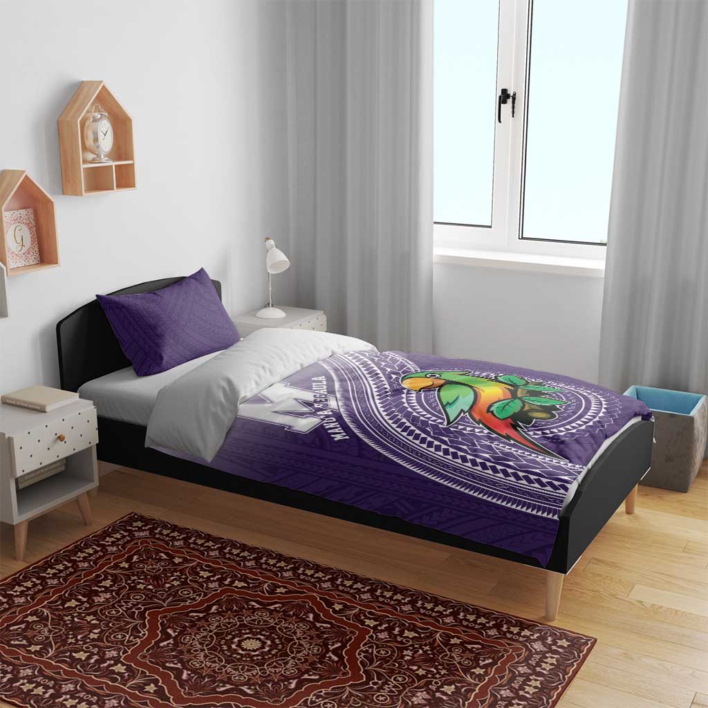 Manua High School Bedding Set Polynesian Tribal Pattern