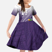 Personalized Manua High School Family Matching Short Sleeve Bodycon Dress and Hawaiian Shirt Polynesian Tribal Pattern