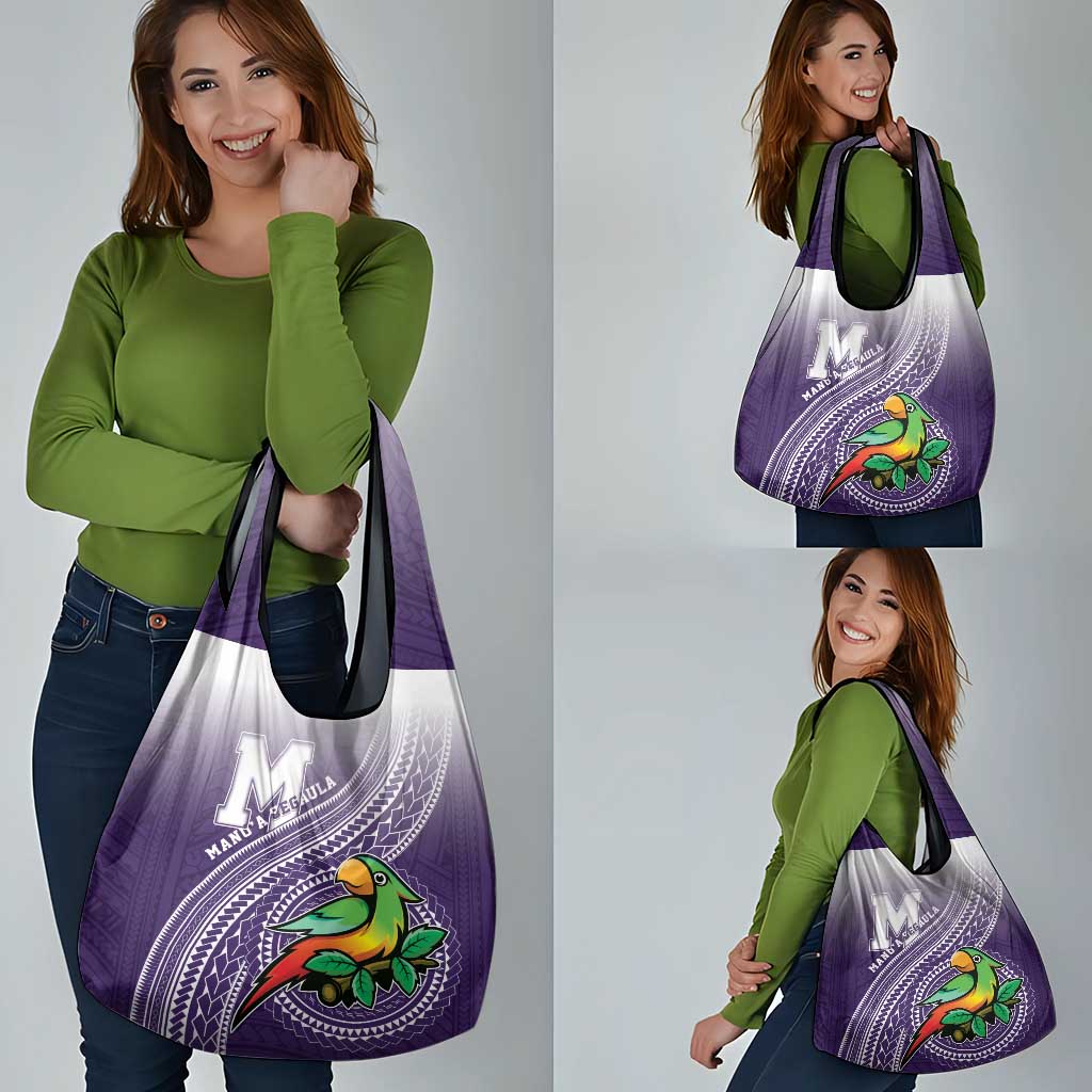 Manua High School Grocery Bag Polynesian Tribal Pattern