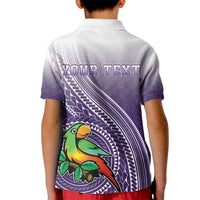 Personalized Manua High School Kid Polo Shirt Polynesian Tribal Pattern