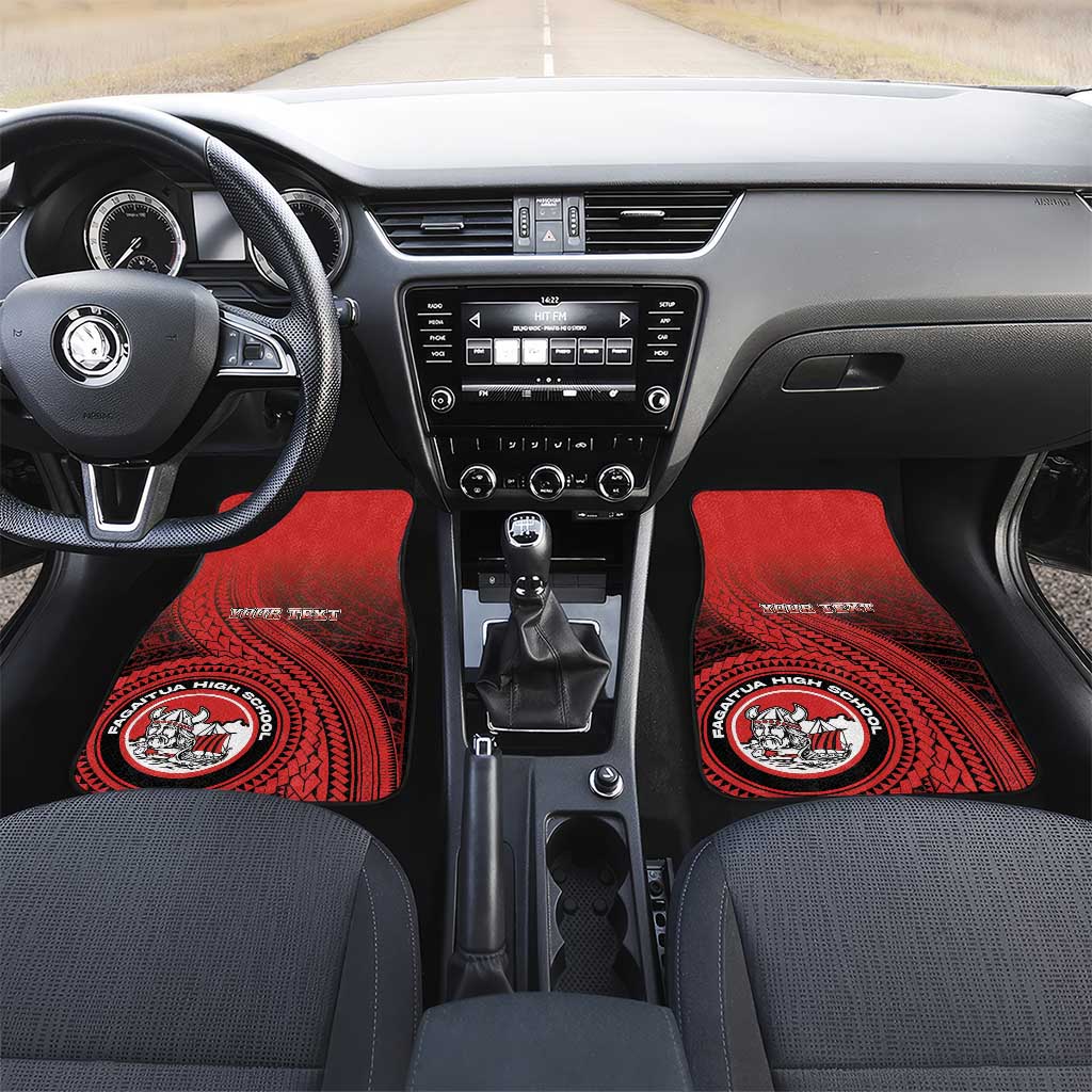 Fagaitua High School Car Mats Polynesian Tribal Pattern