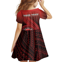 Personalized Fagaitua High School Family Matching Off Shoulder Short Dress and Hawaiian Shirt Polynesian Tribal Pattern