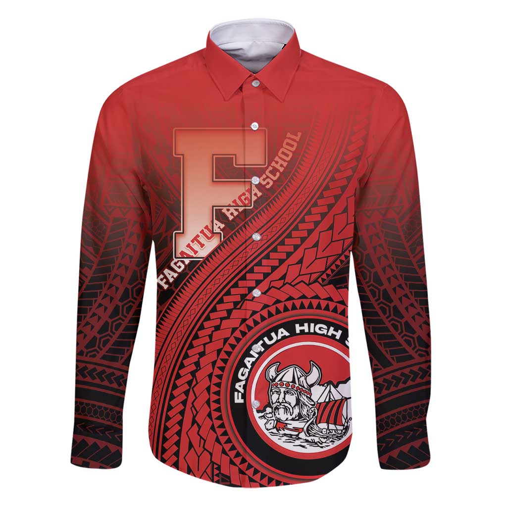 Personalized Fagaitua High School Family Matching Puletasi and Hawaiian Shirt Polynesian Tribal Pattern