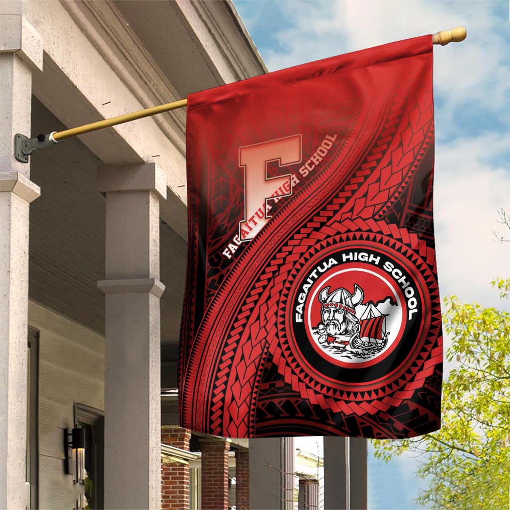 Fagaitua High School Garden Flag Polynesian Tribal Pattern LT05 House Flag Red - Polynesian Pride