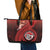 Fagaitua High School Leather Tote Bag Polynesian Tribal Pattern