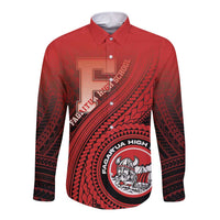 Personalized Fagaitua High School Long Sleeve Button Shirt Polynesian Tribal Pattern