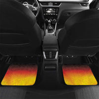 Tahiti Heiva Festival Car Mats Tahitian Vahine Plumeria Flowers LT05 Set 2pcs - Back Yellow - Polynesian Pride
