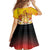 Tahiti Heiva Festival Family Matching Puletasi and Hawaiian Shirt Tahitian Vahine Plumeria Flowers