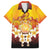 Tahiti Heiva Festival Family Matching Puletasi and Hawaiian Shirt Tahitian Vahine Plumeria Flowers